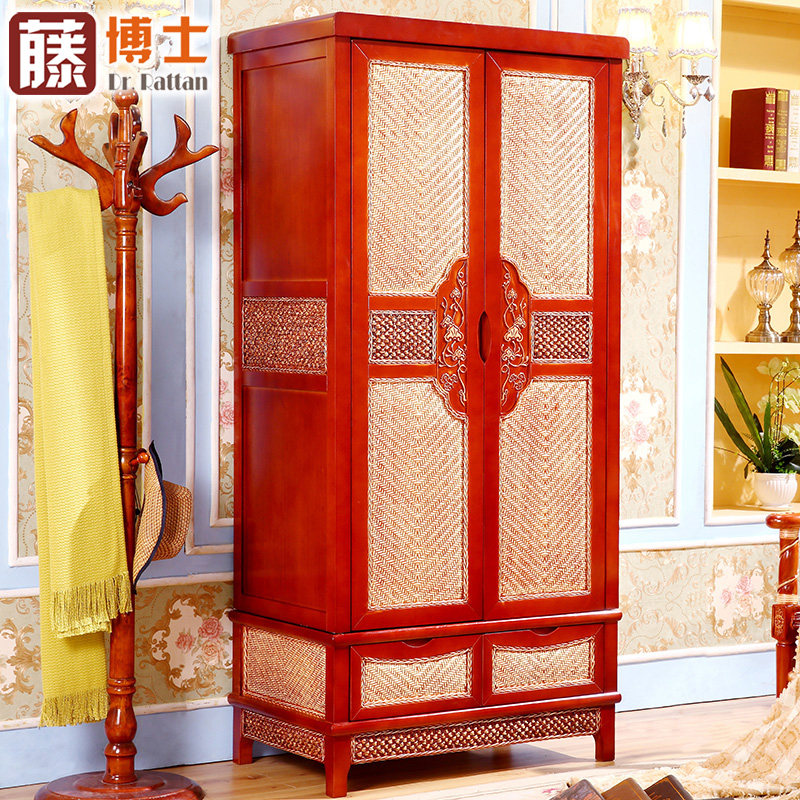 藤编衣柜藤柜两门 平开门式卧室藤艺柜子休闲新中式|ruв категории жилой мебели, кабинет, гардероб - от Buy2taobao.com для оказания профессиональной услуги покупки агента Taobao