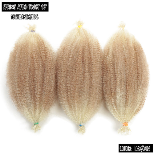 非洲小卷发 Crochet Spring Afro Twist Hair 化纤假发 16根/条
