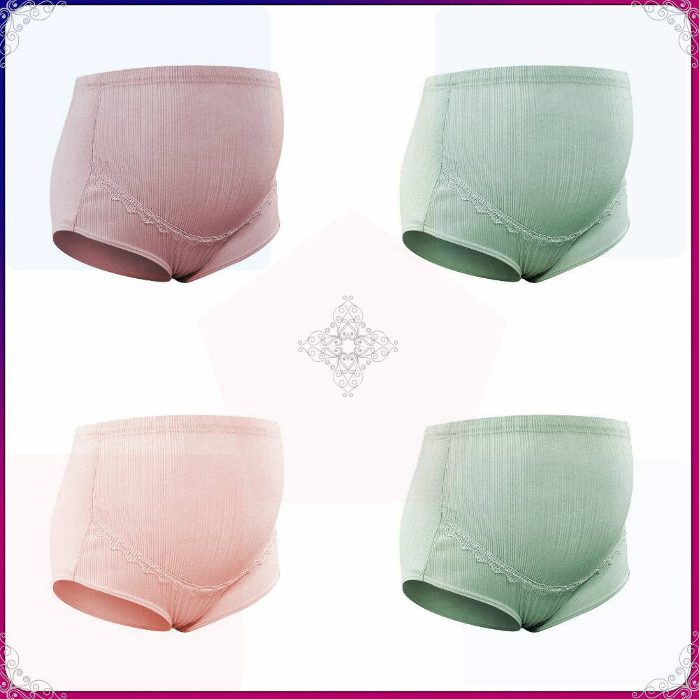 新款 孕妇内裤棉透气高腰托腹可调节孕期托腹厂家蕾丝女士内裤纯