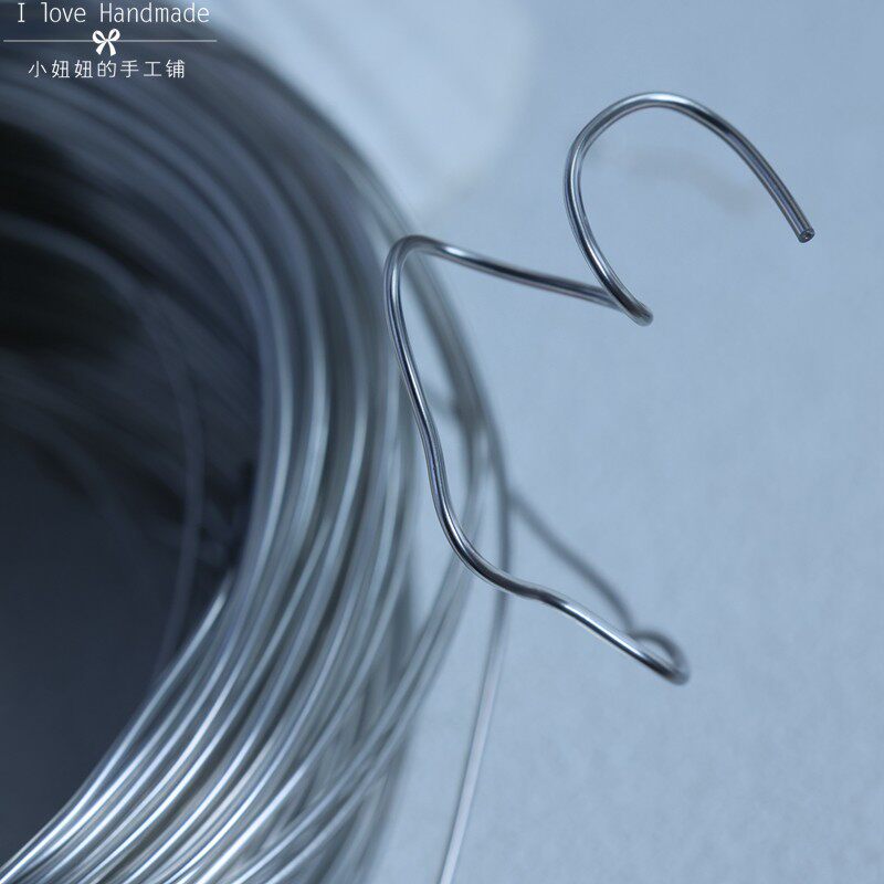 5mm包胶铝线diy毛线兔耳朵发夹发带造型服装鞋帽檐定型手工铝丝