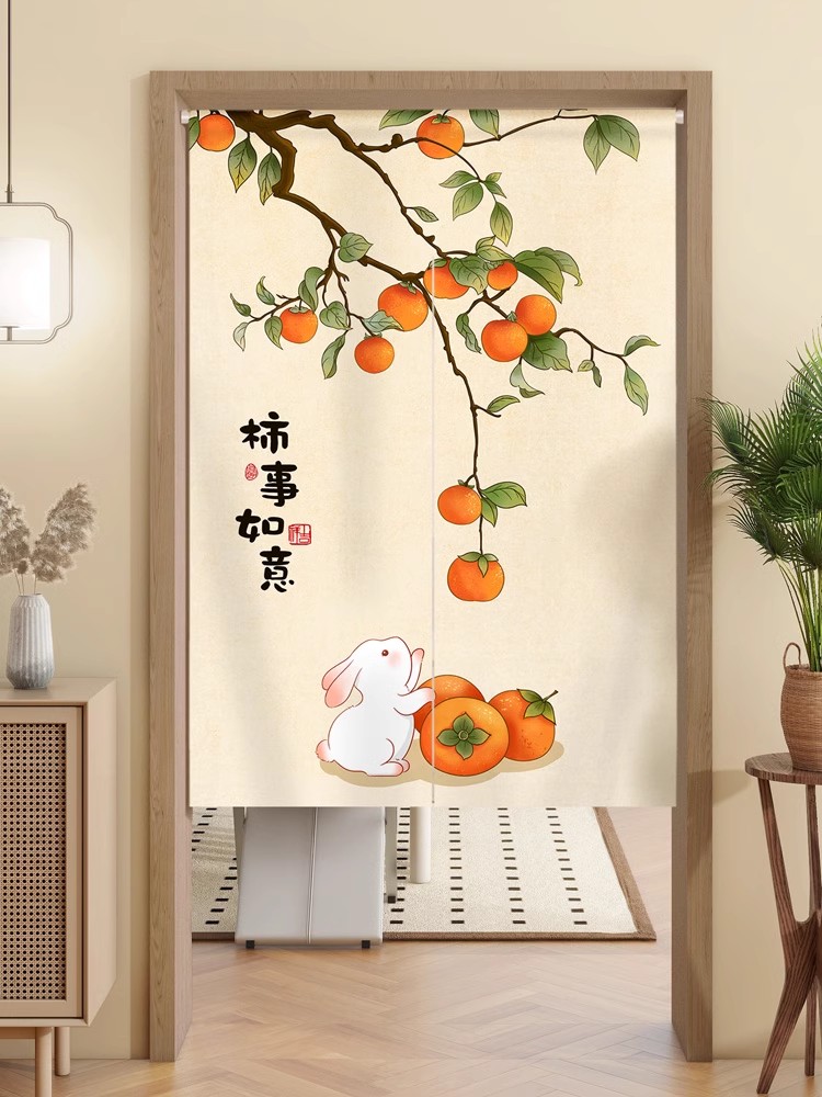 门帘隔断帘2025新款高档厨房卧室房间家用半帘卫生间遮挡帘子布帘