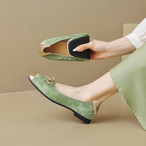 【意大利】Léone Varese ~  蝴蝶结国风低帮鞋浅口民族风豆豆鞋