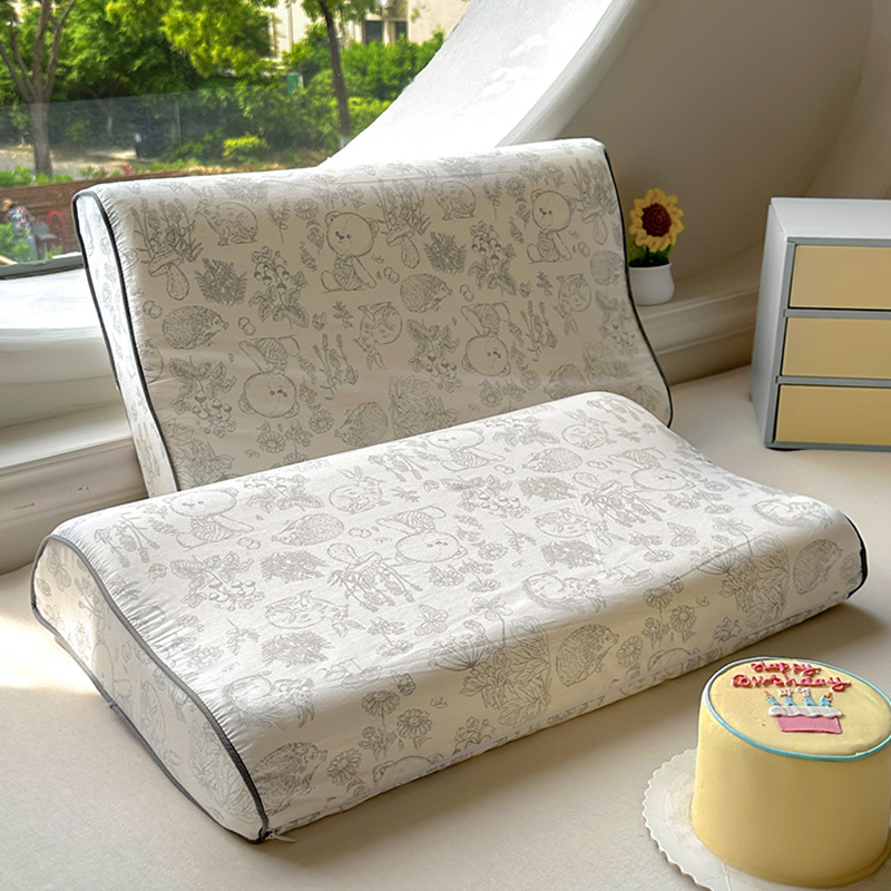 全棉乳胶枕套单只装40x60纯棉