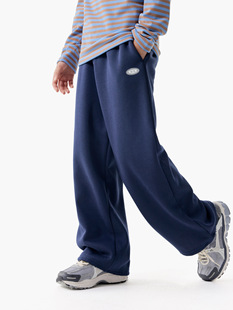 RS家25秋冬装休闲女男童加厚加绒运动裤卫裤儿童亲子装直筒裤子