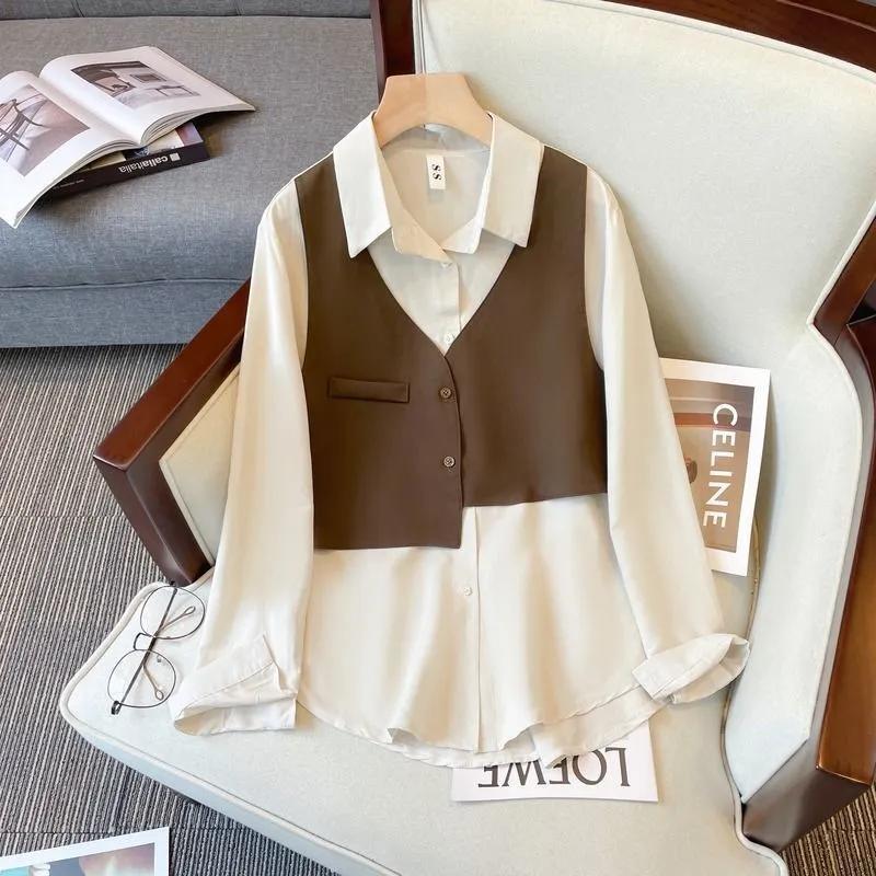 品牌折扣店专柜撤柜马甲拼接衬衫
