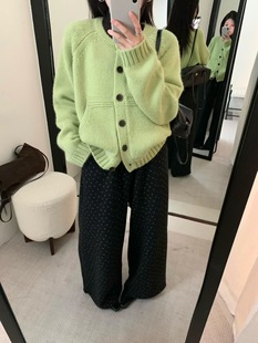 韩系简约百搭骆驼绒浣熊大开衫 新款 2025冬季 Dumpling