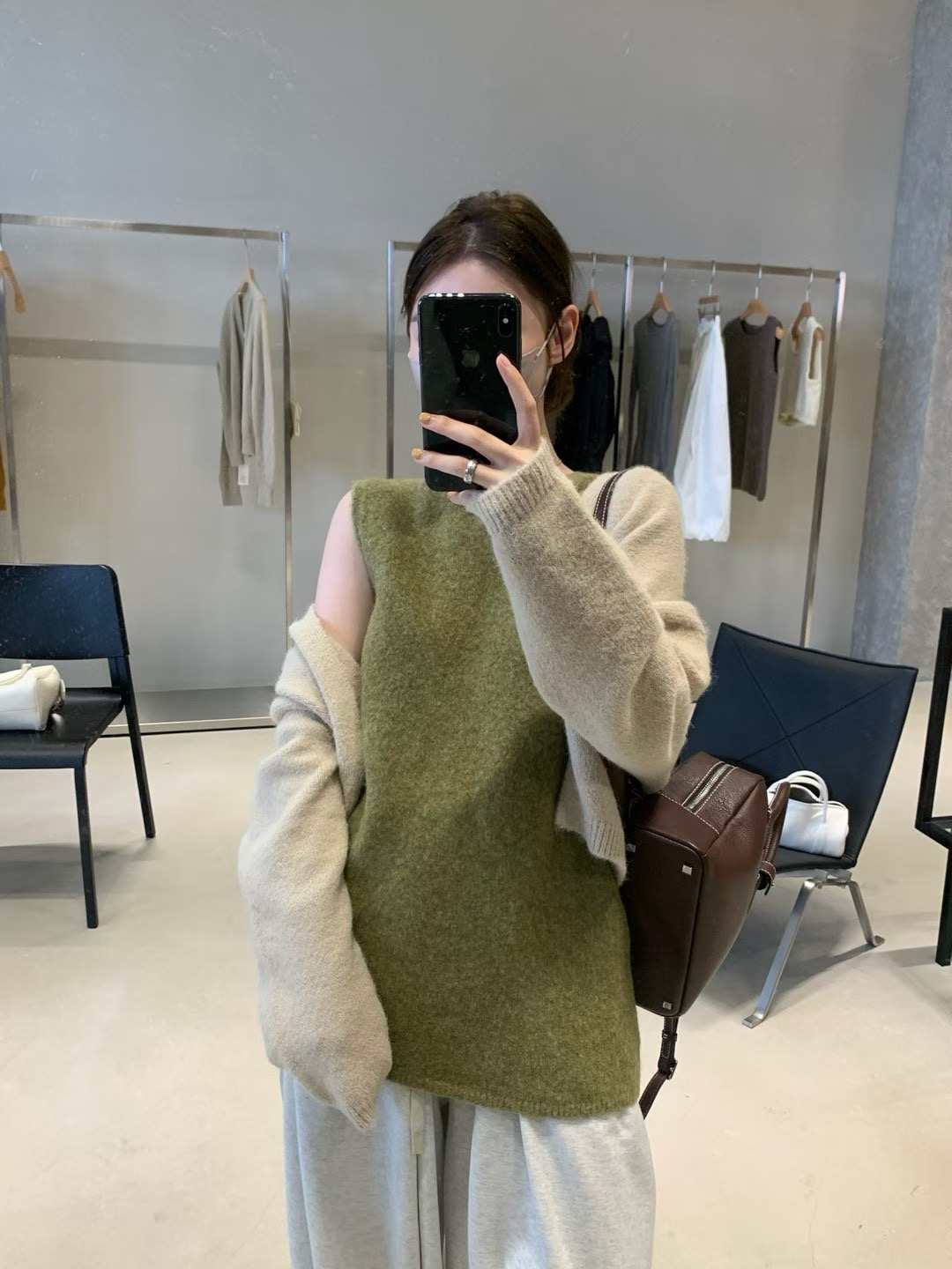 FOCUSE 2025秋季新款百搭显瘦无袖针织背心