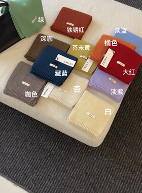 AMIDI 2025冬季新款韩系糖果色羊毛围巾