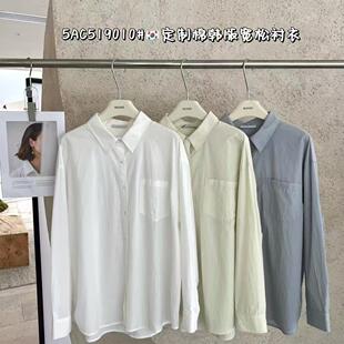 女防晒衬衣25新款 闰熙R家9010 衬衫 宽松休闲长袖 上衣 5定制棉韩版