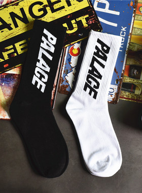 字母ins袜子长袜男女潮街头欧美高腰中筒网红潮冬新socks