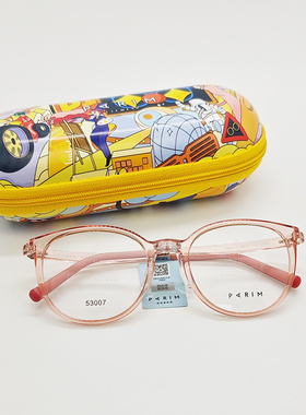 学生TR90超轻眼镜架全框带鼻托蓝色粉色青少年多点离焦眼镜53007