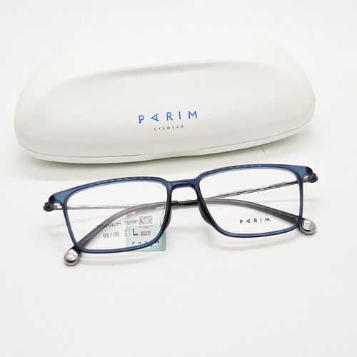 派丽蒙男士全框钛合金眼镜框