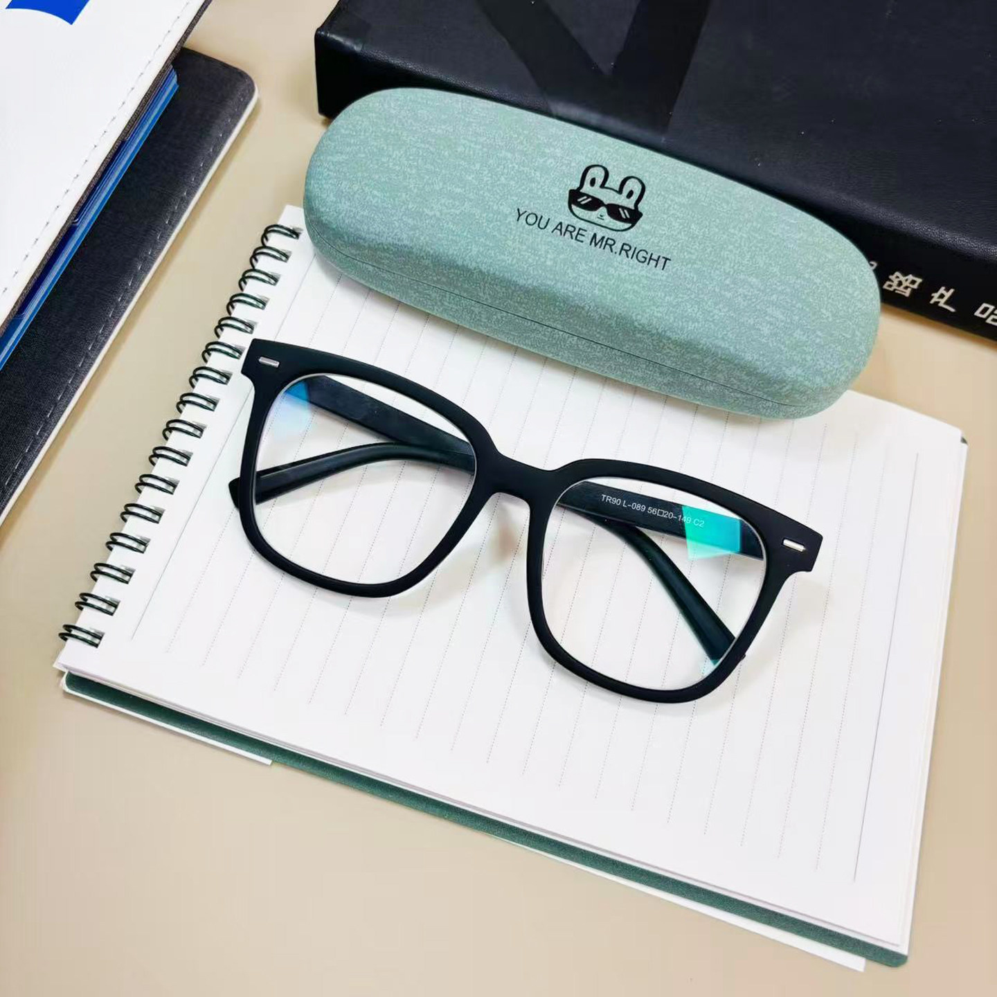 瘦脸神器大码黑框百搭近视眼镜框多色男女同款韩版可配有度数镜片