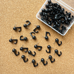 透明图钉挂钩创意按钉饰品钥匙收纳软木板钉毛毡照片墙diy装饰钉