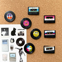 Retro vinyl tape, thumbtacks, cork board, felt board decoration, nails, KT board, Polaroid photos, fixed small nails thumbnail 3