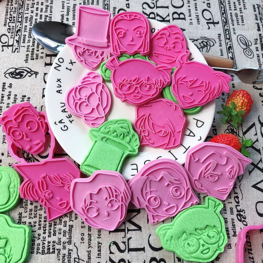 柯南烘焙模具翻糖饼干模具个性动漫饼干模具定制