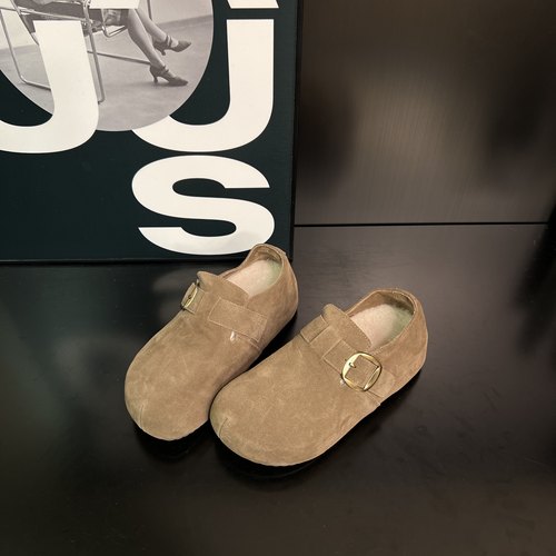 厚底内增高勃肯鞋2025秋季新款时尚百搭保暖丑萌圆头懒人一脚蹬鞋