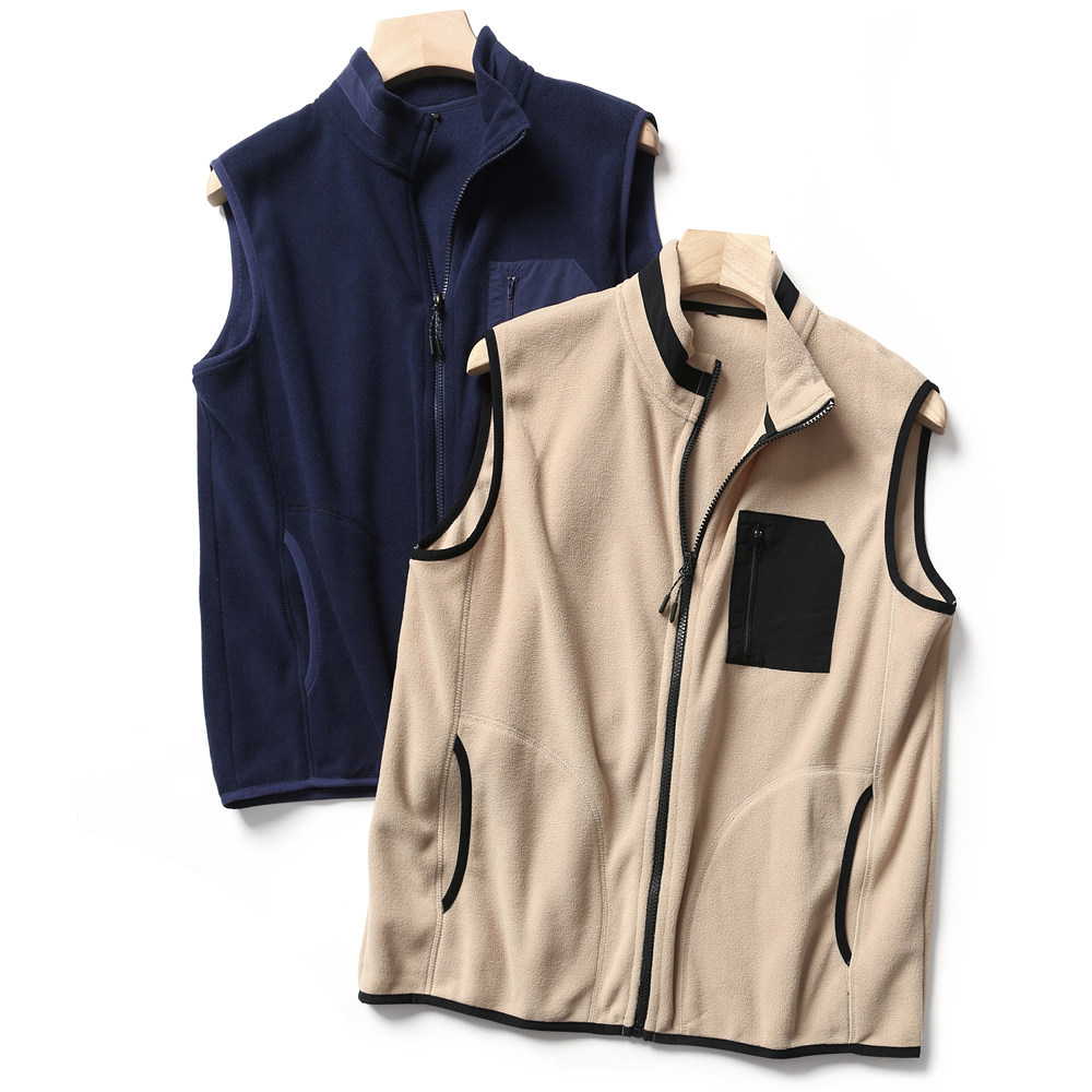 大牛货 暖暖的 外贸原尾单男装秋冬摇粒绒立领背心休闲马甲外套男,男装,常规马甲,淘宝优惠券,粉丝福利购,淘宝优惠卷