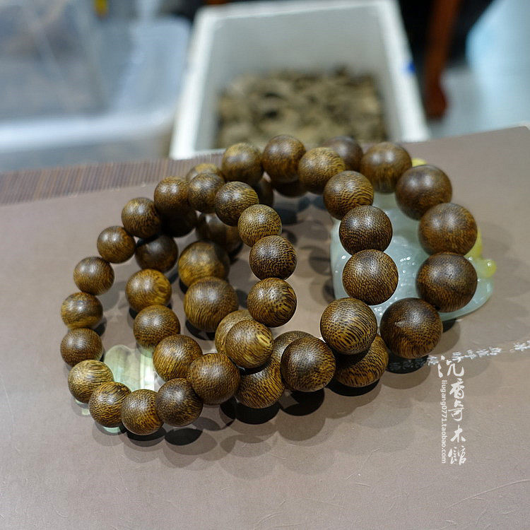 惠安系越南会安天然软丝沉香老料木手串佛珠手链16mm13mm11mm保真