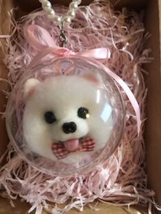 羊毛毡宠物照片定制博美头像车载挂件萨摩耶钥匙扣松鼠狗生日礼物