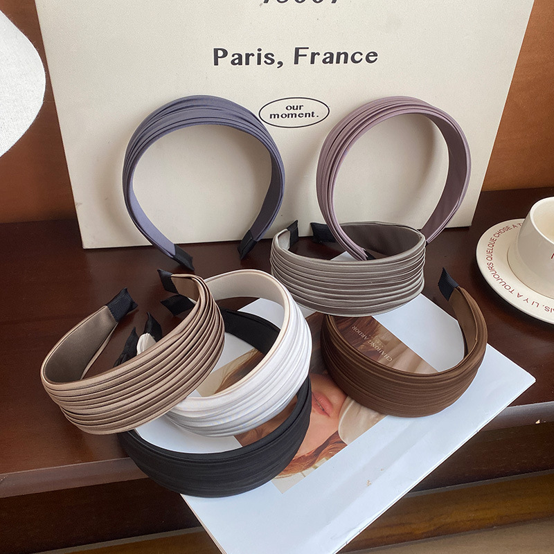 褶皱发箍感性气质发饰轻奢头箍高