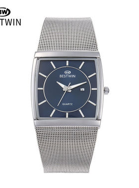 简约外贸时尚超薄方形手表男士网红商务男表气质石英表wristwatch