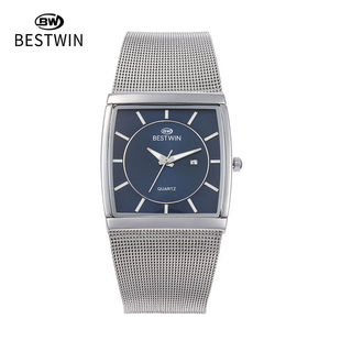 简约外贸时尚超薄方形手表男士网红商务男表气质石英表wristwatch