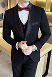 男士结婚礼服单排青果领西服修身新郎伴郎服单西A407/XZ335/P135，男装西服，电商A407