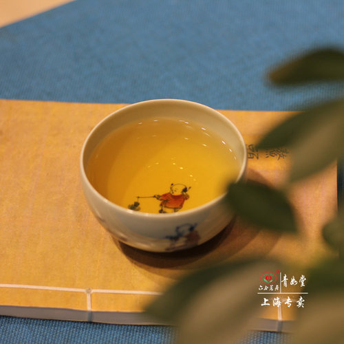 【青如堂】“童趣”全手工青花釉里红童子杯 六合茗居