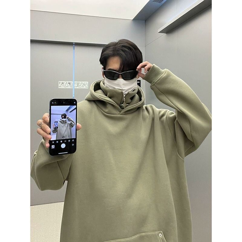 复古新款高领重磅秋季美式潮牌