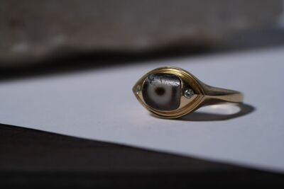 希藏·XIZANG studio·千年至纯戒指，一眼，18k金