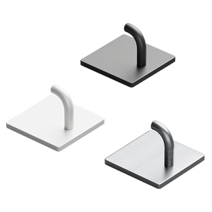 不锈钢挂钩免打孔强力粘胶墙壁重物墙上粘钩厨房浴室门后挂衣服架