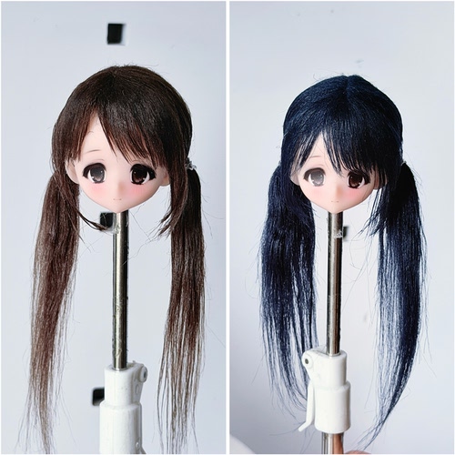 特六莫宁自制 光魇双生 azone 未语集假发 bjd毛绒布假发仿滩羊毛