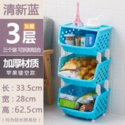 kệ chén nhựa Nhà bếp giỏ rau quả kệ lưu trữ đồ chơi giá lưu trữ nhiều lớp giỏ giỏ không gian vật tư thiết bị cửa hàng nhỏ - Trang chủ kệ bếp phòng trọ