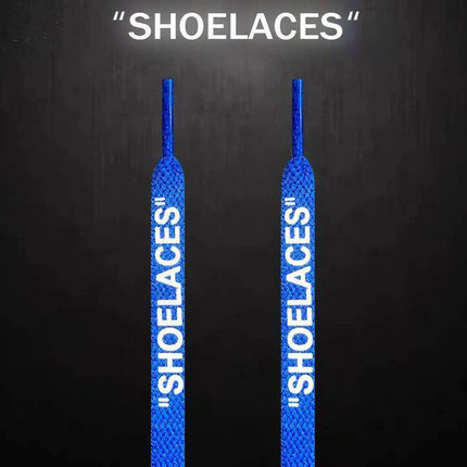 offwhite鞋带OW联名SHOELACES反光aj1扁af1鞋带 空军一号鞋带原装