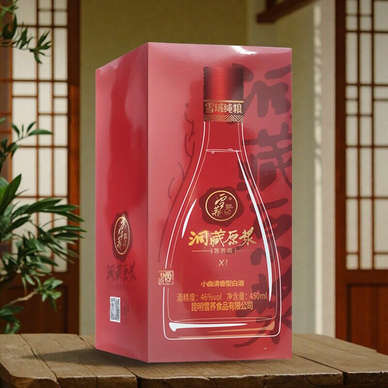 雪荞精品X1洞藏原浆46度苦荞酒