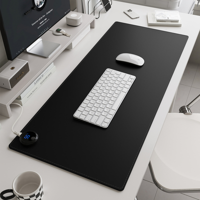 加热鼠标垫超大发热暖桌垫办公室书桌桌面防水可擦写字暖手电热垫