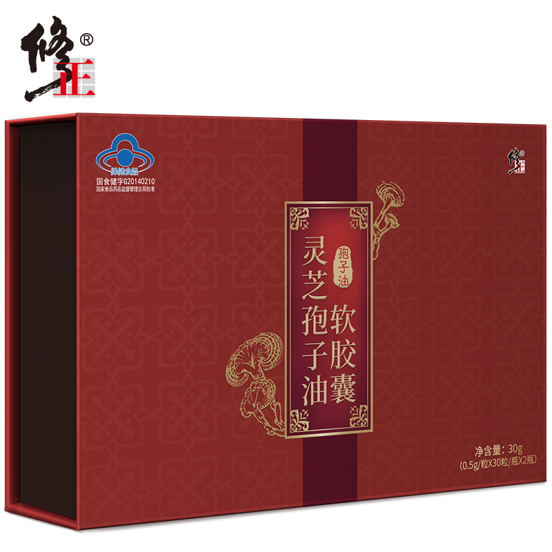 修正 灵芝孢子油软胶囊 0.5g/粒*30粒/瓶*2瓶