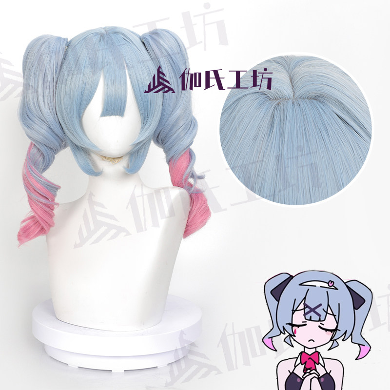 初音未来兔子洞假发分体马尾