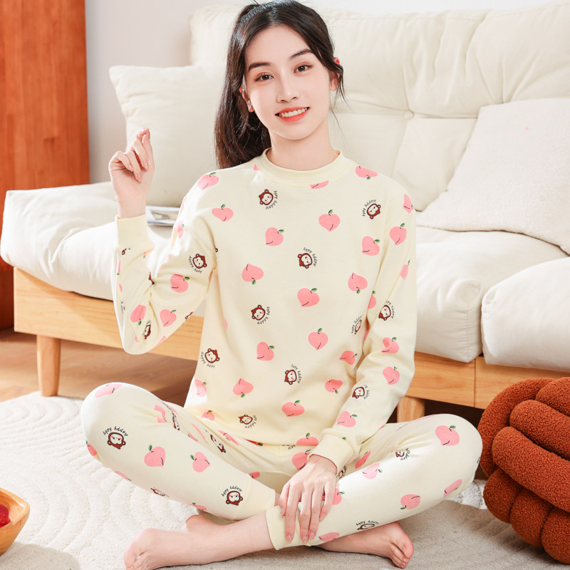 女童全棉秋衣秋裤保暖套装