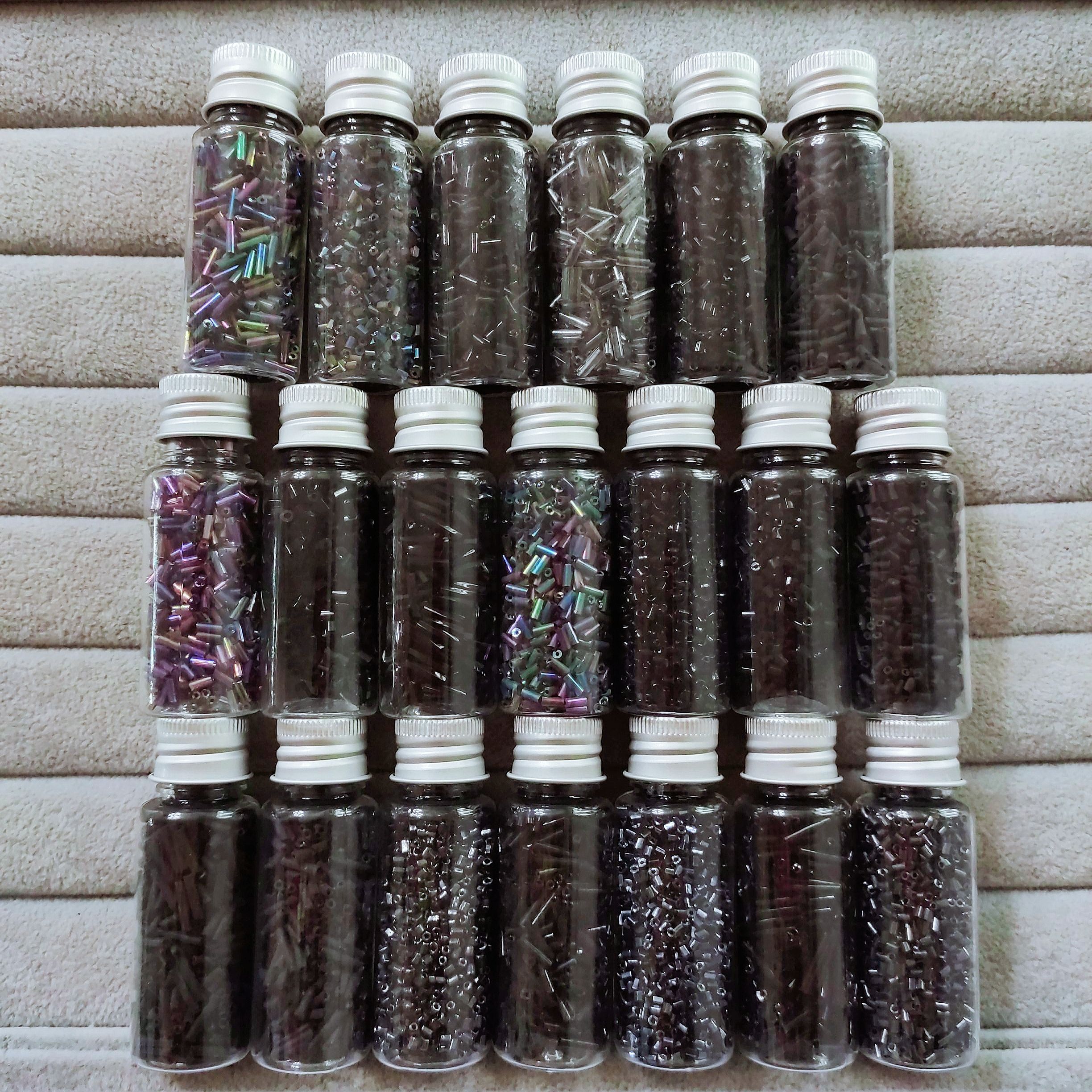 黑色系随机20色管珠散珠手缝串珠子材料diy手工饰品配件20g