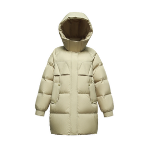 雪中飞2024冬新款女士中长款可脱卸帽羽绒服韩版阔版通勤百搭