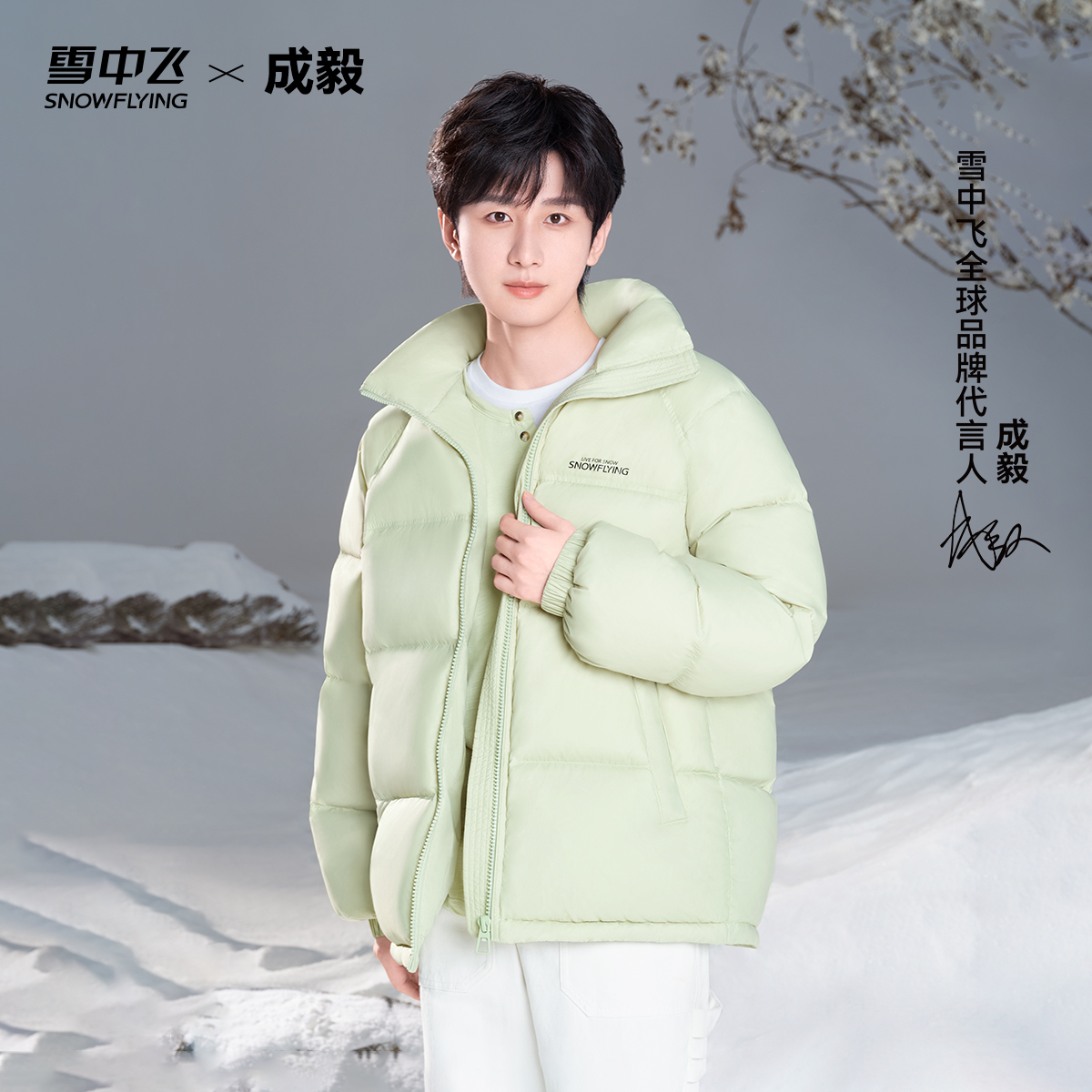 雪中飞女款高级感羽绒服可露丽风