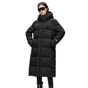 雪中飞黑曜石系列2024秋冬新款男女情侣长款鹅绒羽绒服加厚抗寒暖