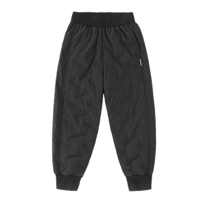 雪中飞2025春新款男童女童束脚羽绒裤简约纯色时尚宽松保暖百搭