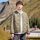 质感男士 圆领轻薄纯色时尚 羽绒服内恤外套 短款 雪中飞2025秋冬新款