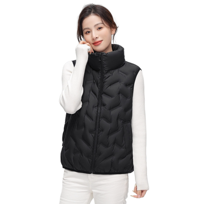 雪中飞短款立领羽绒马甲