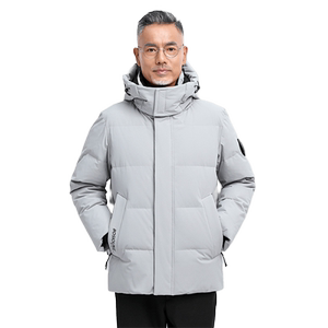雪中飞冬新款男士防寒保暖中老年爸爸装休闲百搭羽绒服外套