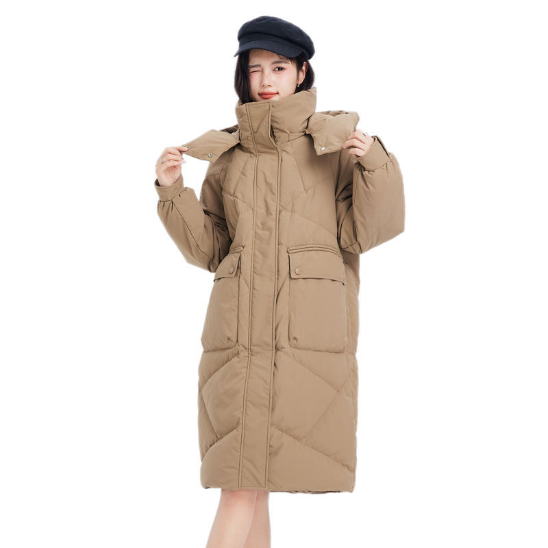 2026中长款羽绒服雪中飞温柔