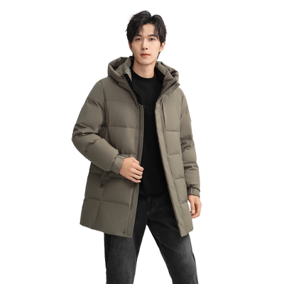 中长款羽绒服雪中飞连帽